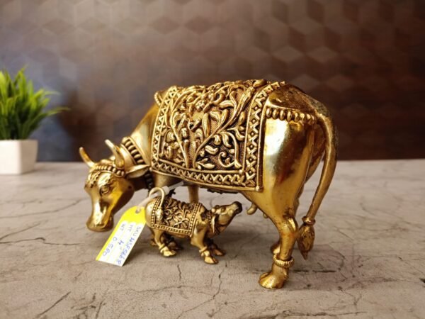 Buy Brass Fine art Gomatha Idol at Manufacturer Price Coimbatore, India | 100% Pure Brass Idols Supplier - Image 2