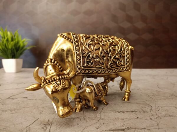 Buy Brass Fine art Gomatha Idol at Manufacturer Price Coimbatore, India | 100% Pure Brass Idols Supplier - Image 3