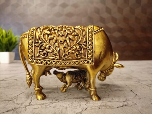 Buy Brass Fine art Gomatha Idol at Manufacturer Price Coimbatore, India | 100% Pure Brass Idols Supplier - Image 4
