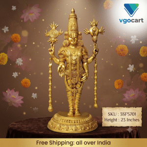 Brass Balaji Antique Finish Idol