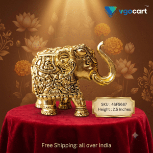 Brass Elephant Idol