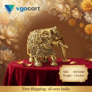 Brass Elephant Idol