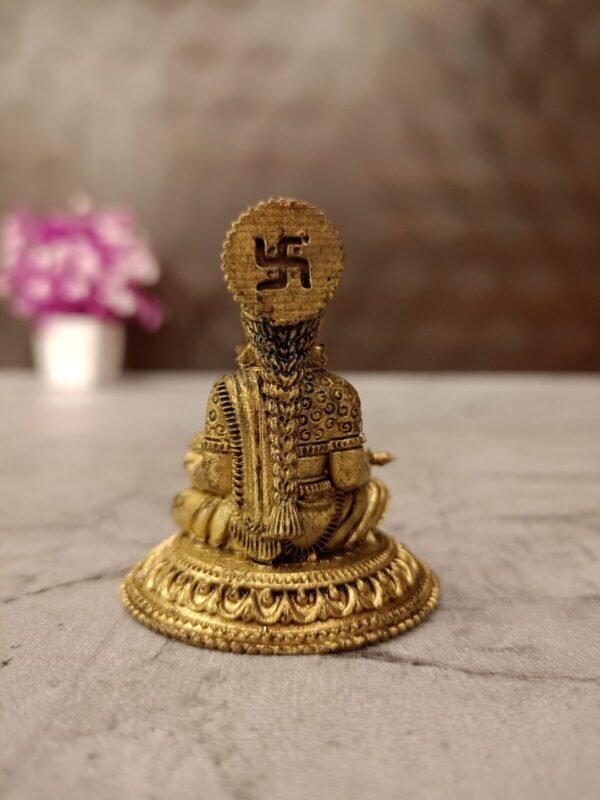 Buy Brass Fine Art Annapurana Idol Antique Finish Handicraft at Wholesale Price Madurai, India | 100% Pure Brass Idols Manufacturer Tamil Nadu, India - Image 4