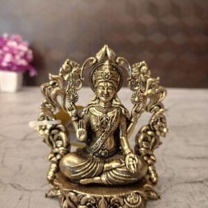 Buy Brass Fine Art Arch Lakshmi Idol Antique Finish Handicraft at Wholesale Price Thanjavur, India