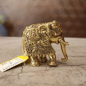 Buy Brass Fine Art Elephant Statue Antique Finish Handicraft at Manufacturer Price Coimbatore, India