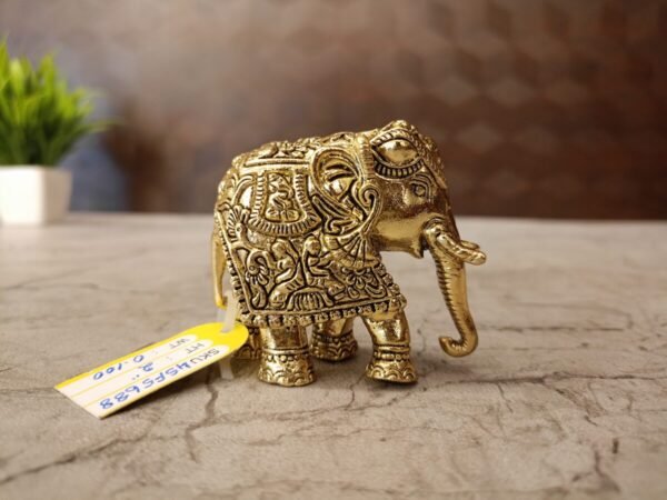 Buy Brass Fine Art Elephant Statue Antique Finish Handicraft at Manufacturer Price Coimbatore, India
