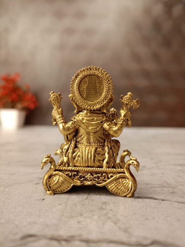 Buy Brass Fine Art Ganesha Peacock Base Idol  Antique Finish Handicraft at Manufacturer Price Thanjavur , India | 100% Pure Brass Idols Wholesale Supplier and Dealer, Tamil Nadu - Image 4