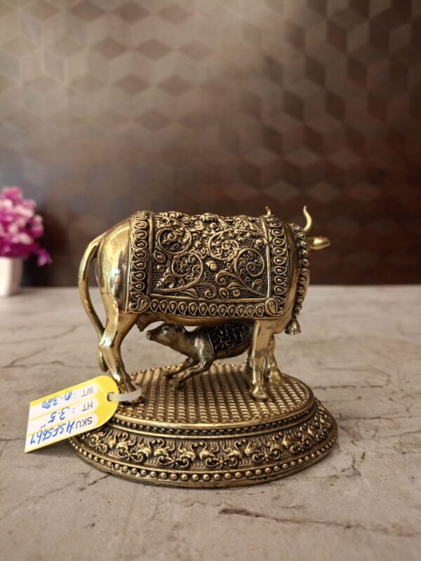 Buy Brass Fine Art Gomatha Idol Antique Finish Handicraft at Wholesale Market Price Coimbatore, India | 100% Pure Brass Idols Wholesale Supplier and Dealer Tamil Nadu , India - Image 2