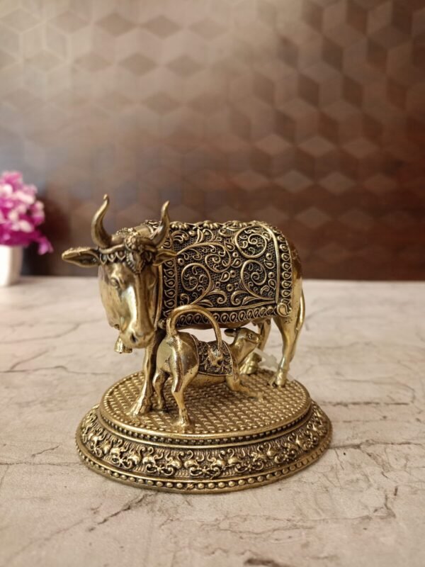 Buy Brass Fine Art Gomatha Idol Antique Finish Handicraft at Wholesale Market Price Coimbatore, India | 100% Pure Brass Idols Wholesale Supplier and Dealer Tamil Nadu , India - Image 3