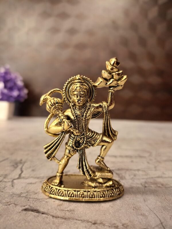 Brass Fine Art Hanuman Mountain idol