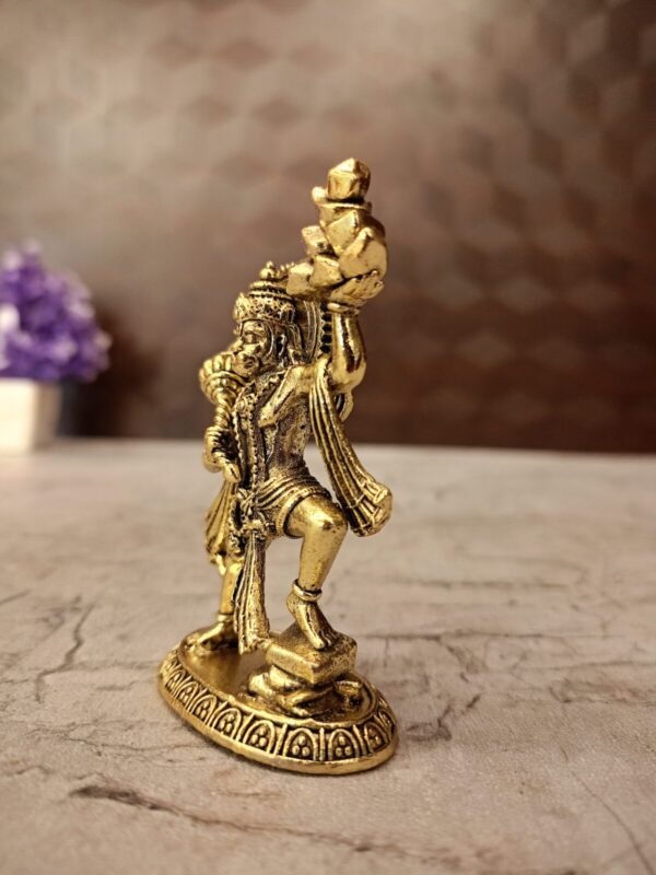 Buy Brass Fine Art Hanuman Mountain idol Antique Finish Handicraft at Manufacturer Price Chennai , India | 100% Pure Brass Idols Wholesale Supplier and Dealer Tamil Nadu , India - Image 2