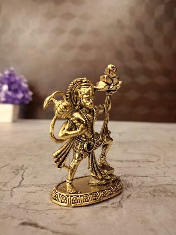 Buy Brass Fine Art Hanuman Mountain idol Antique Finish Handicraft at Manufacturer Price Chennai , India | 100% Pure Brass Idols Wholesale Supplier and Dealer Tamil Nadu , India - Image 3