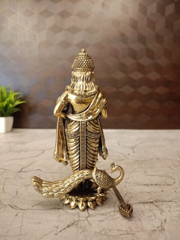 Buy Brass Fine Art Lord Murugan Idol Antique Finish Handicraft at Wholesale Price Trichy, India | 100% Pure Brass Idols Manufacturer Tamil Nadu, India - Image 2