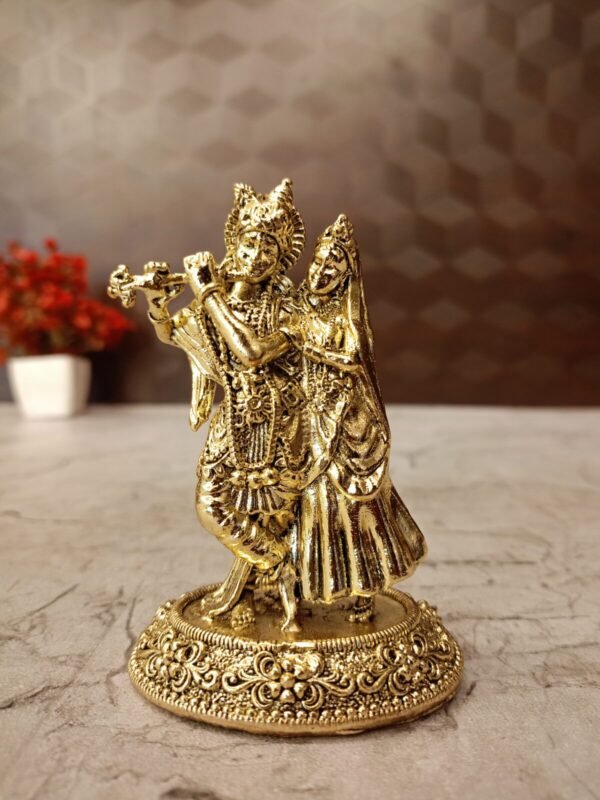 Brass Fine Art Radha Krishna idol