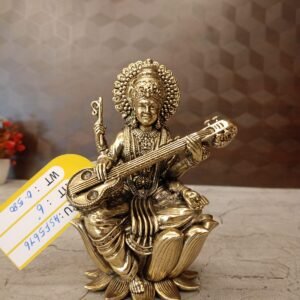 Brass Fine Art Saraswathi Idol