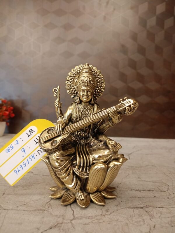Brass Fine Art Saraswathi Idol
