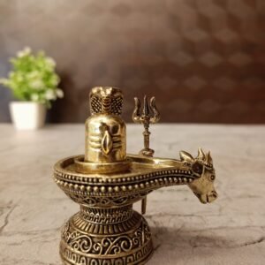 Buy Brass Fine Art Shiva Lingam Idol Antique Finish Handicraft at Manufacturer Price Palaghat, India
