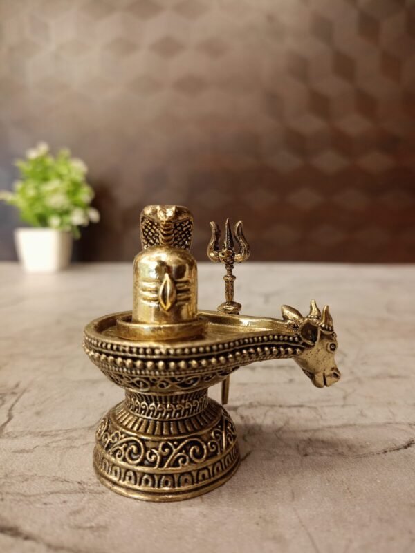 Buy Brass Fine Art Shiva Lingam Idol Antique Finish Handicraft at Manufacturer Price Palaghat, India