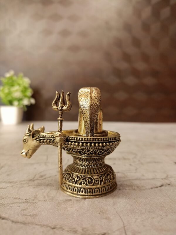 Buy Brass Fine Art Shiva Lingam Idol Antique Finish Handicraft at Manufacturer Price Palaghat, India | 100% Pure Brass Idols Wholesale Supplier and Dealer, Kerala - Image 4