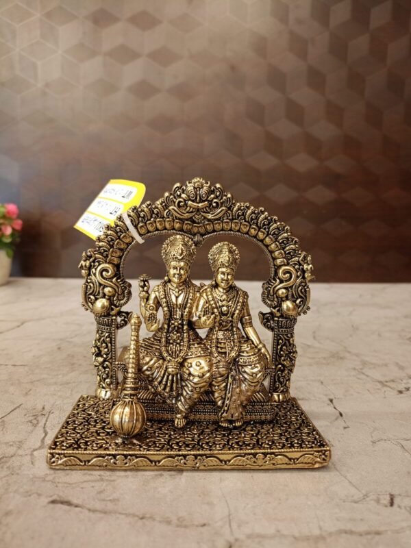 Brass Fine Art Vishnu Lakshmi Idol
