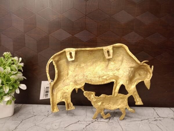 Buy Brass Gomatha Wall Mount 8" Antique Finish Wholesale Market Coimbatore, India | 100% Pure Brass Idols Manufacturer and Suppliers - Image 3