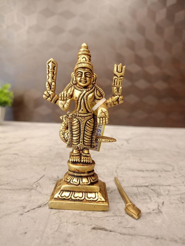 Brass Lord Murugan Idol