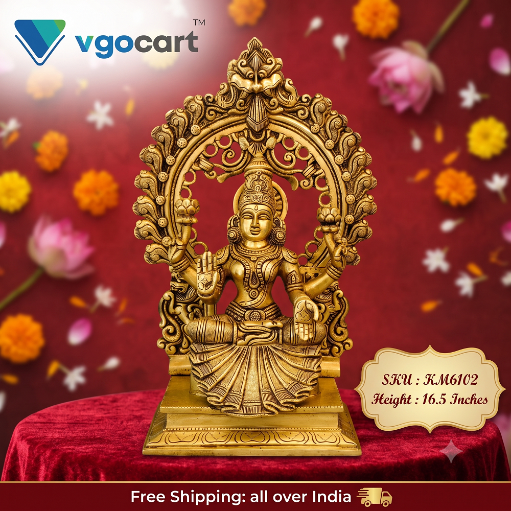 Brass Lakshmi Idol