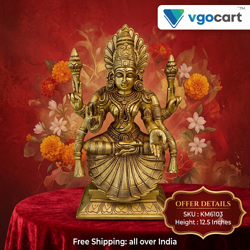 Brass Padmavathi Thayar Idol