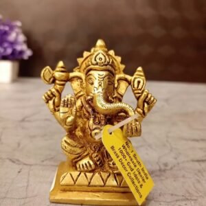 Brass Ganesha Idol 3 Inch