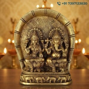 Brass Moram Ganesha Idol 6.5 Inch