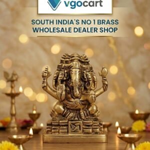 Brass Panchamukhi Ganesha Statue 3.5 Inch