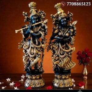 Brass Radha Krishna Idol 29 Inch
