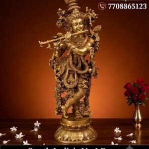 Brass Super Fine Krishna Idol 26 Inch