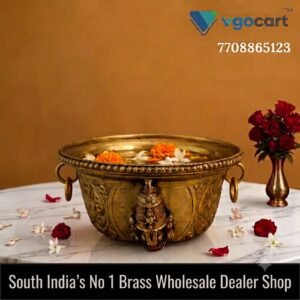 Brass Perumal Laxmi Bowl 2 Inch