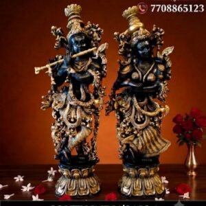 Brass Superfine Radha Krishna Statue Big 21 Inch