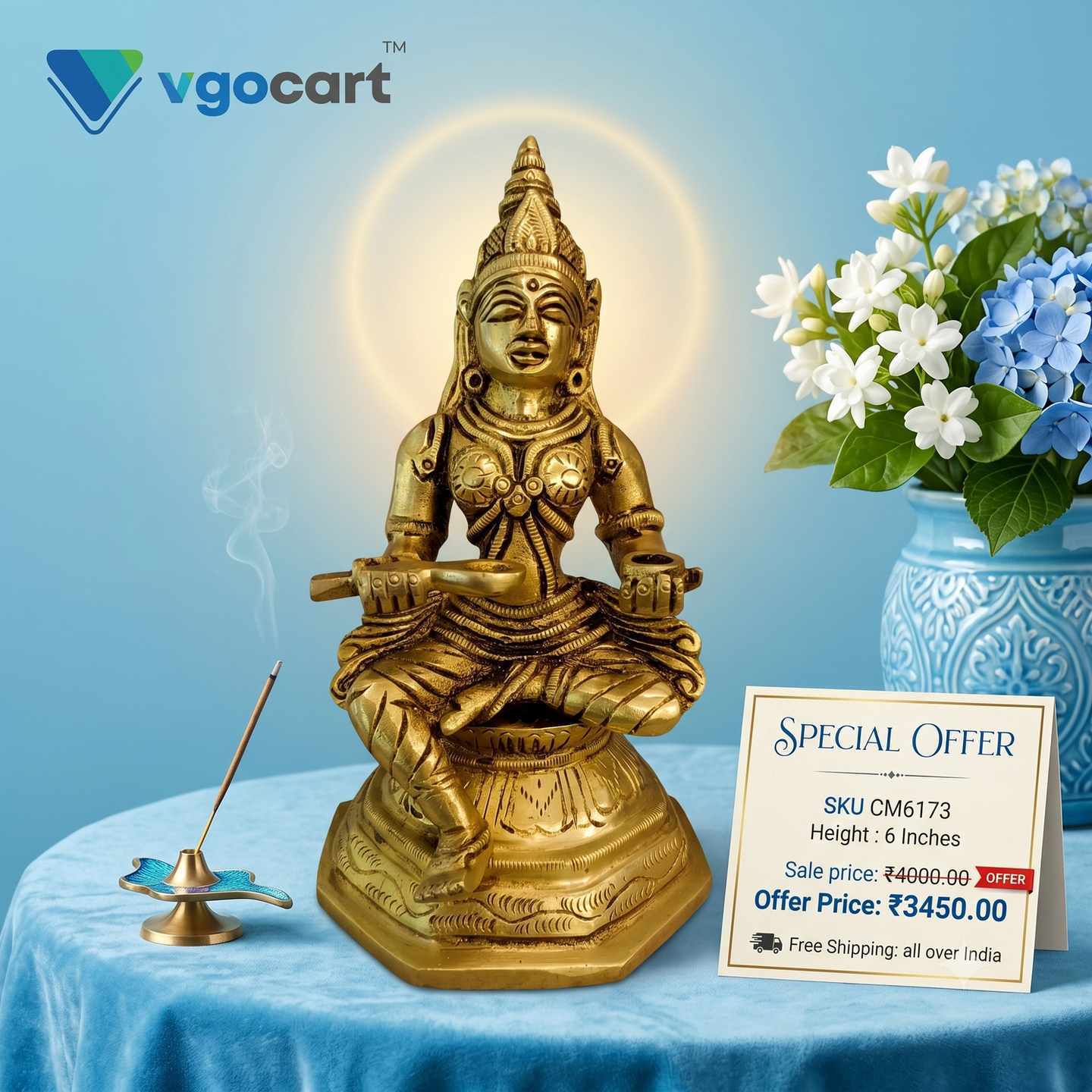 Brass Annapoorani Idol 6″