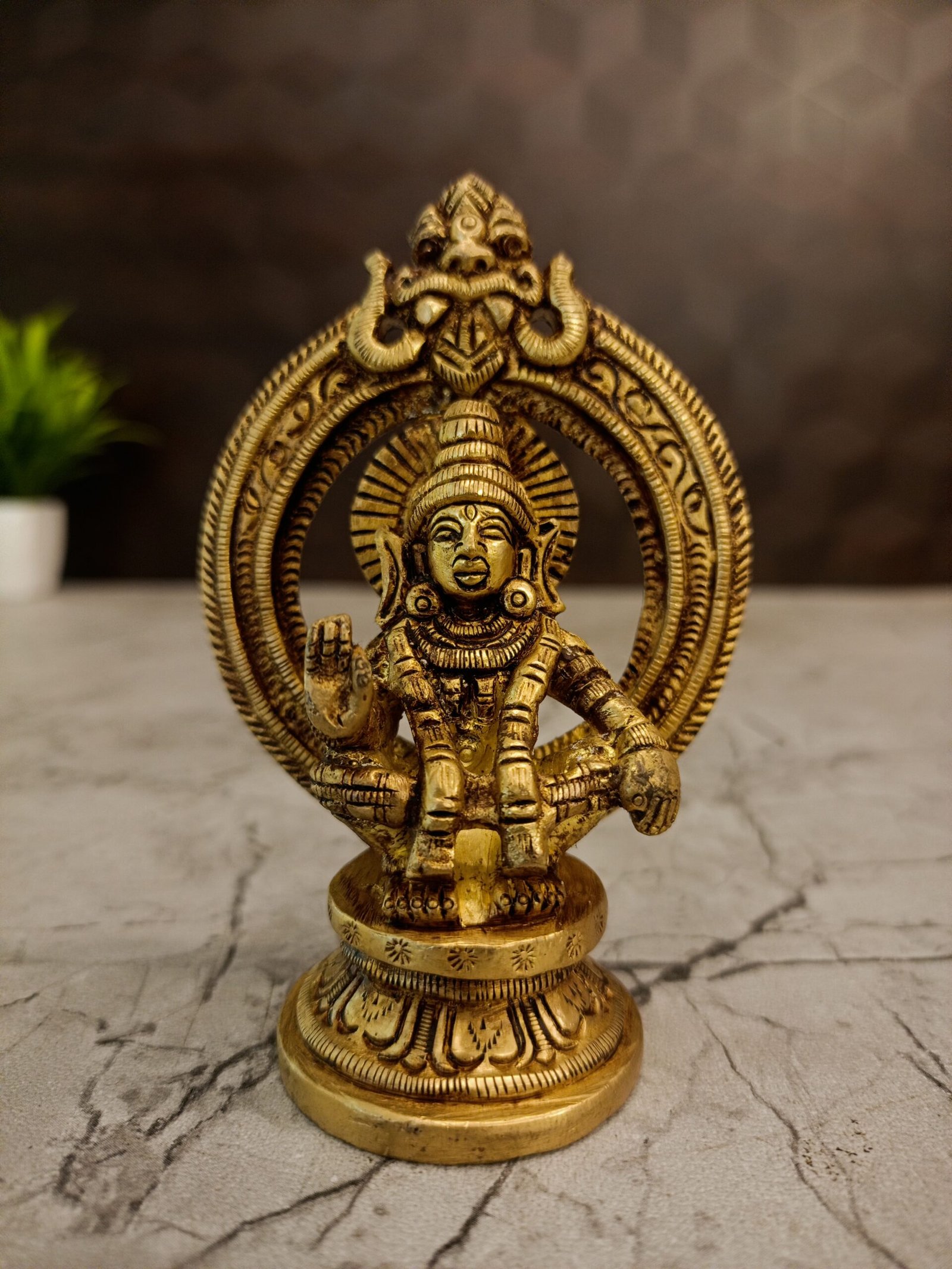 Brass Small Ayyappan 4” - Image 5