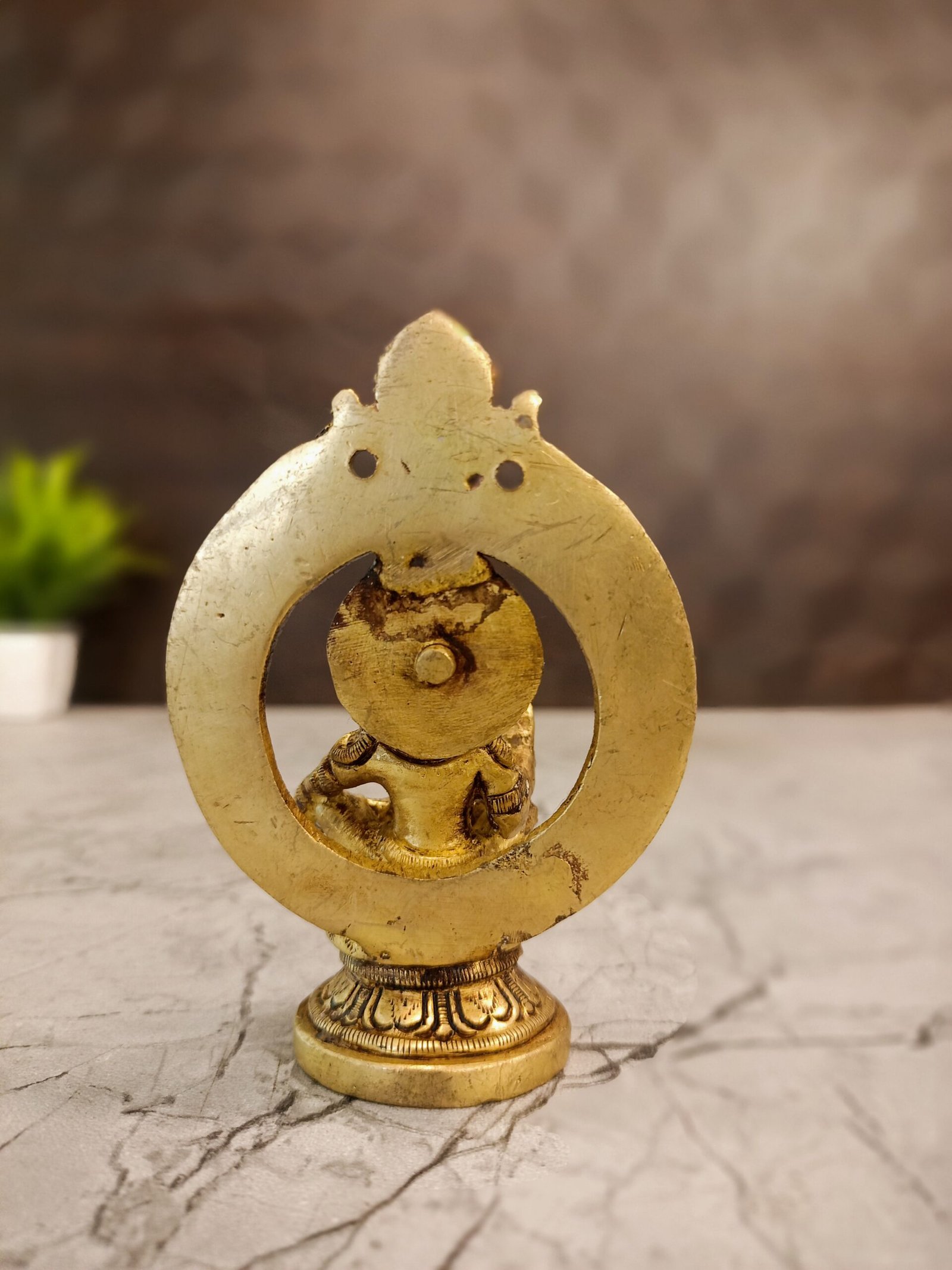 Brass Small Ayyappan 4” - Image 2