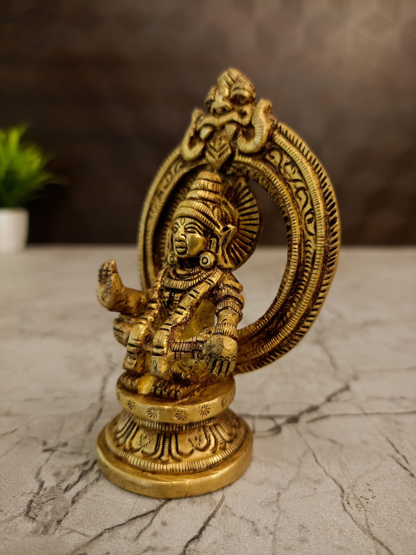 Brass Small Ayyappan 4” - Image 4