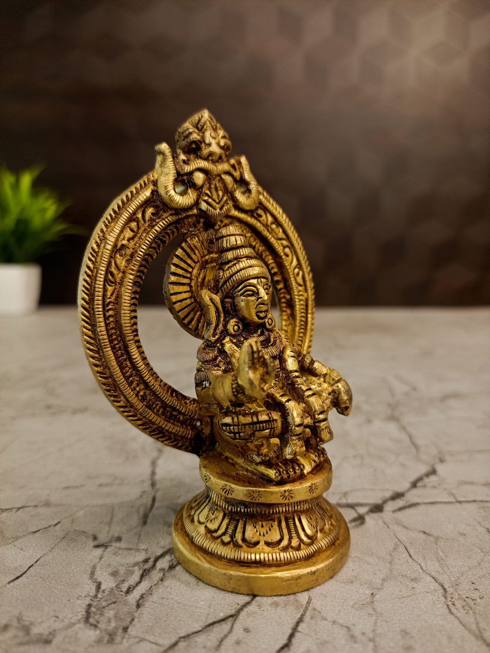 Brass Small Ayyappan 4” - Image 3
