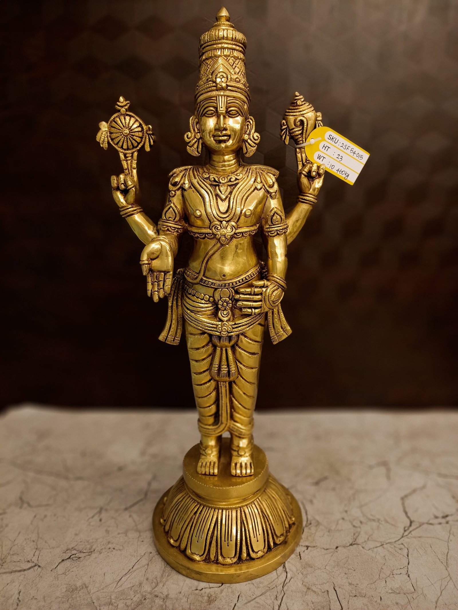 Brass Perumal Idol 23”