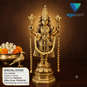 Brass Chain Balaji Idol – 11′