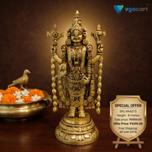 Brass Chain Balaji Idol – 8”