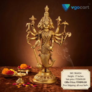 Brass Dasavatharam Statue – 17”