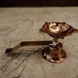 Brass Polished Pooja aarti rose gold 3″