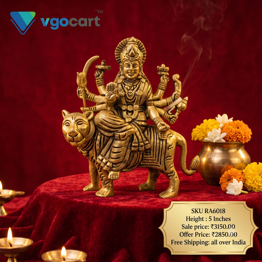Brass Durgai Amman Idol 5″