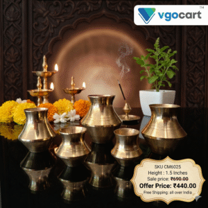 Brass Kubera Pot 1.5”