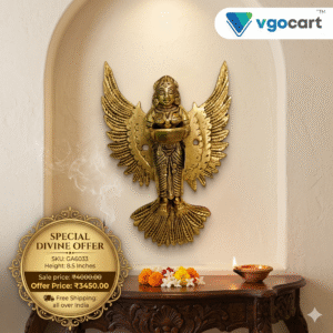 Brass Pavai Diya Wall Mount – 8.5′