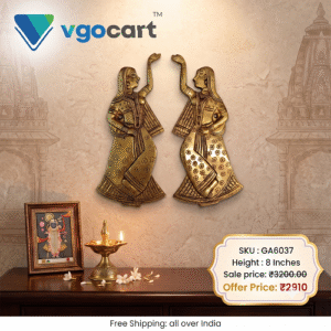 Brass Lady Wall Mount Idol