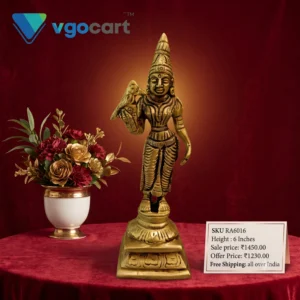 Brass Meenakshi Amman Idol 6″